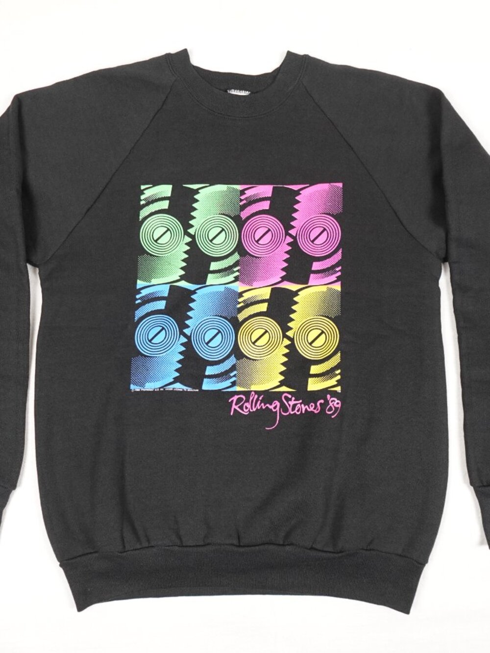 New Vintage 1989 Rolling Stones Shirt Adult Medium Large Steel Wheels Sweatshirt